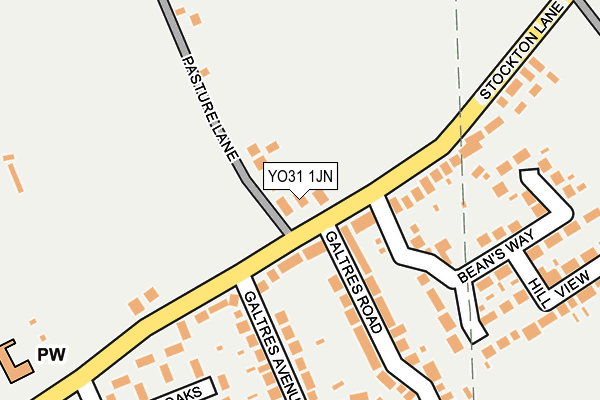 YO31 1JN map - OS OpenMap – Local (Ordnance Survey)