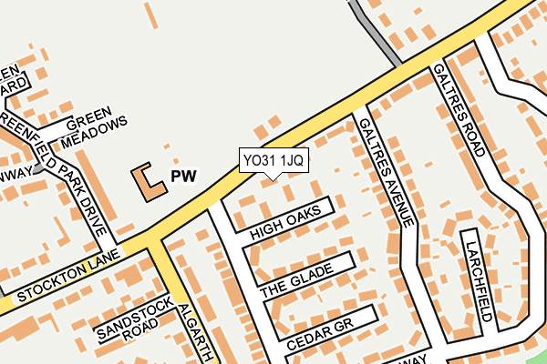 YO31 1JQ map - OS OpenMap – Local (Ordnance Survey)