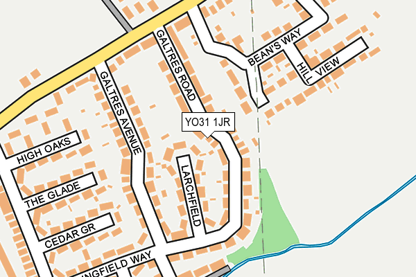 YO31 1JR map - OS OpenMap – Local (Ordnance Survey)