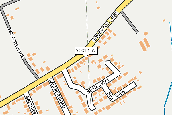 YO31 1JW map - OS OpenMap – Local (Ordnance Survey)