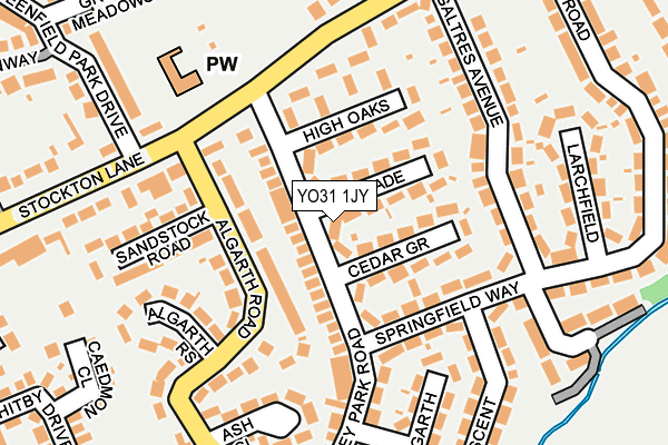 YO31 1JY map - OS OpenMap – Local (Ordnance Survey)