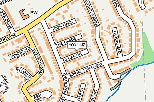 YO31 1JZ map - OS OpenMap – Local (Ordnance Survey)