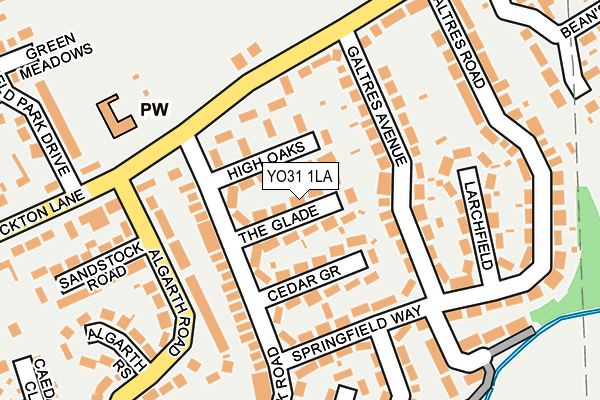YO31 1LA map - OS OpenMap – Local (Ordnance Survey)
