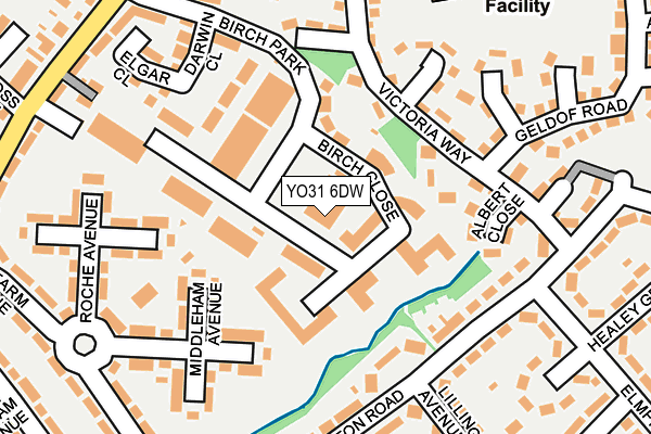 YO31 6DW map - OS OpenMap – Local (Ordnance Survey)