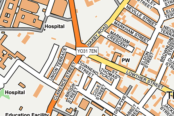 YO31 7EN map - OS OpenMap – Local (Ordnance Survey)