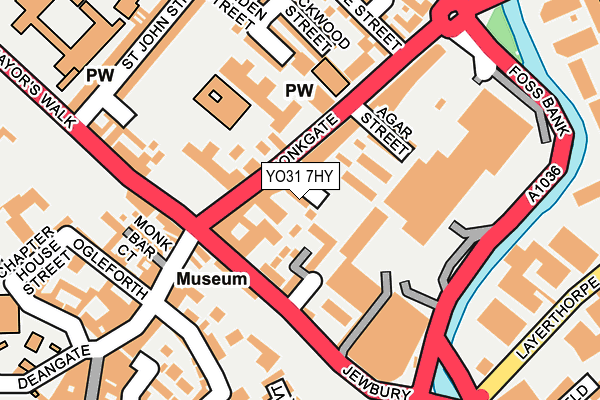 YO31 7HY map - OS OpenMap – Local (Ordnance Survey)