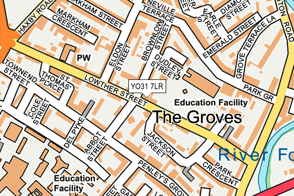 YO31 7LR map - OS OpenMap – Local (Ordnance Survey)