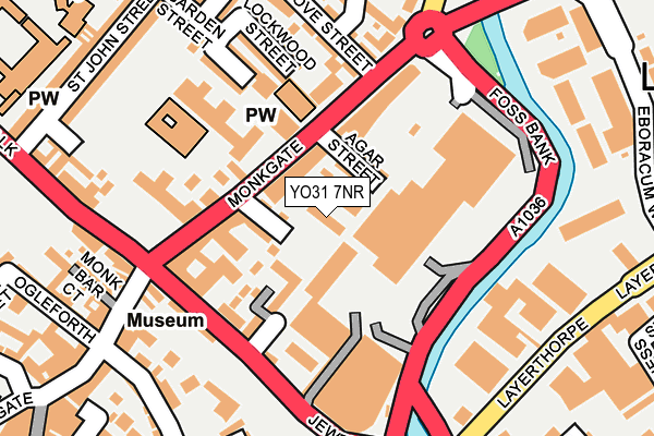 YO31 7NR map - OS OpenMap – Local (Ordnance Survey)