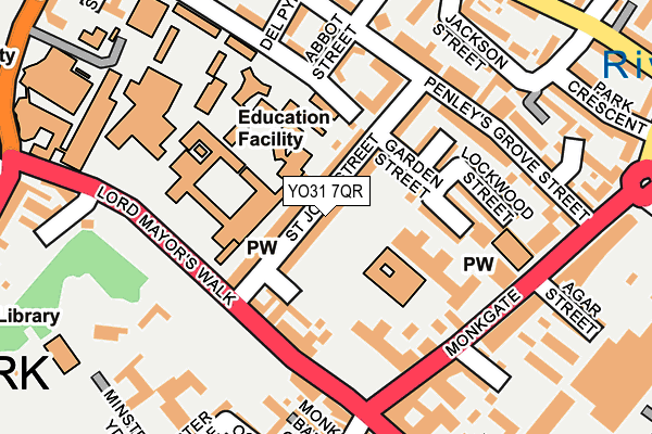 YO31 7QR map - OS OpenMap – Local (Ordnance Survey)