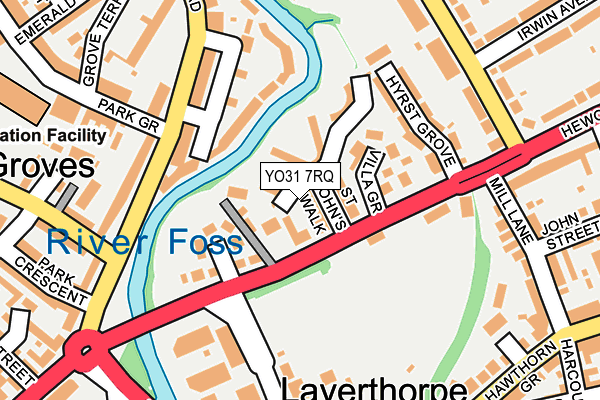 YO31 7RQ map - OS OpenMap – Local (Ordnance Survey)