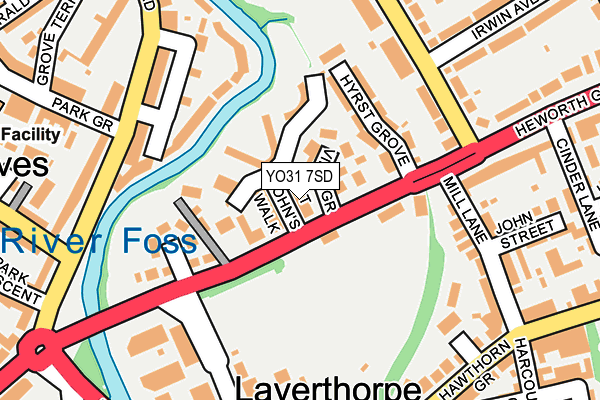 YO31 7SD map - OS OpenMap – Local (Ordnance Survey)