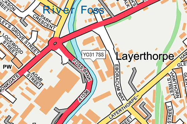 YO31 7SS map - OS OpenMap – Local (Ordnance Survey)