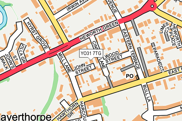 YO31 7TG map - OS OpenMap – Local (Ordnance Survey)