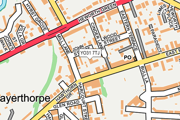 YO31 7TJ map - OS OpenMap – Local (Ordnance Survey)