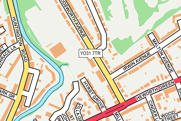 YO31 7TR map - OS OpenMap – Local (Ordnance Survey)