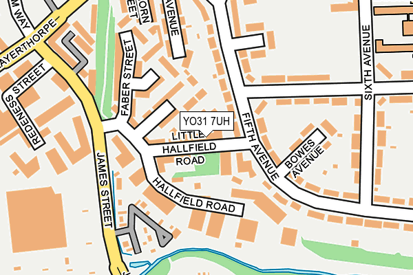 YO31 7UH map - OS OpenMap – Local (Ordnance Survey)