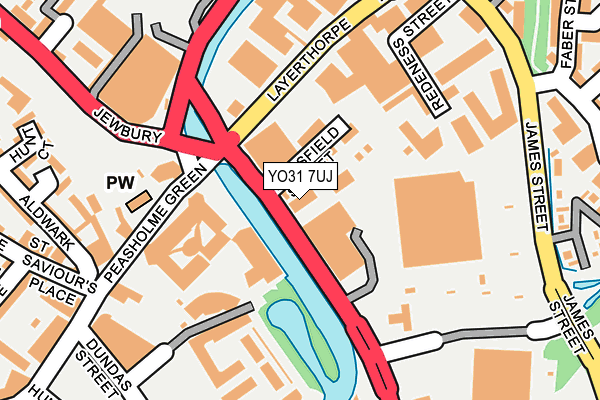 YO31 7UJ map - OS OpenMap – Local (Ordnance Survey)