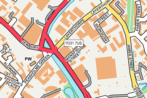 YO31 7US map - OS OpenMap – Local (Ordnance Survey)