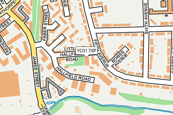 YO31 7XP map - OS OpenMap – Local (Ordnance Survey)