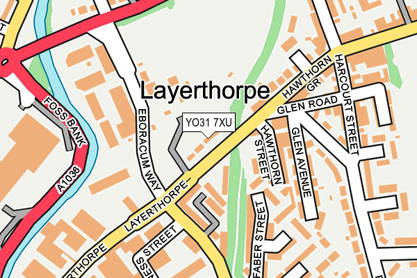 YO31 7XU map - OS OpenMap – Local (Ordnance Survey)