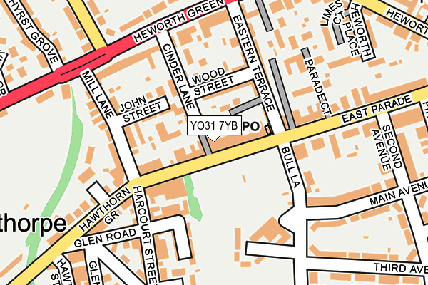 Map of 2MW HEWORTH LTD at local scale