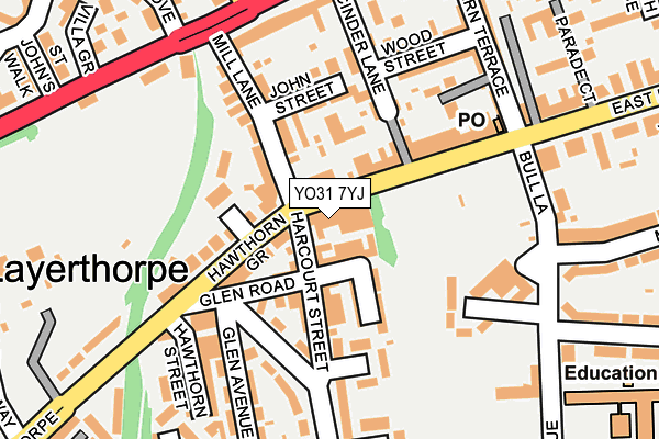 YO31 7YJ map - OS OpenMap – Local (Ordnance Survey)