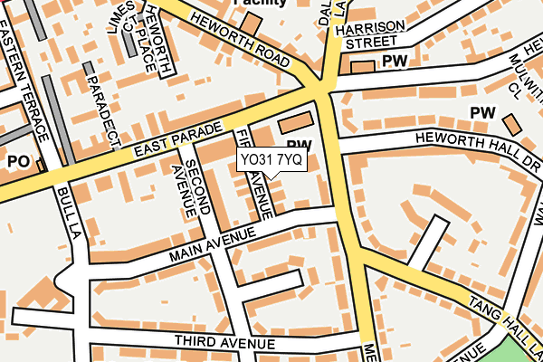 YO31 7YQ map - OS OpenMap – Local (Ordnance Survey)