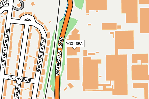YO31 8BA map - OS OpenMap – Local (Ordnance Survey)