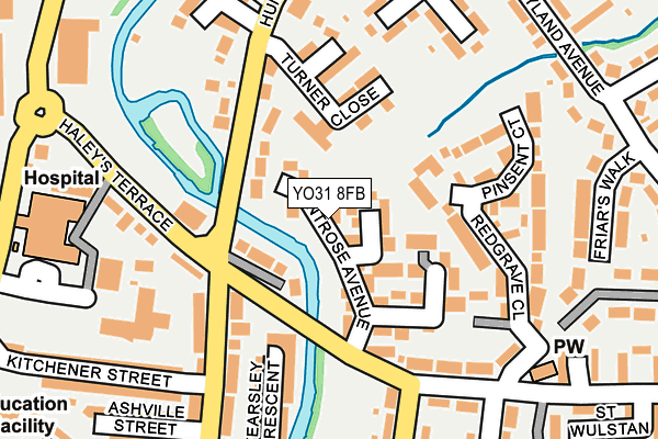 YO31 8FB map - OS OpenMap – Local (Ordnance Survey)