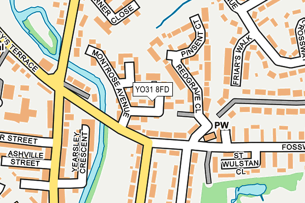 YO31 8FD map - OS OpenMap – Local (Ordnance Survey)