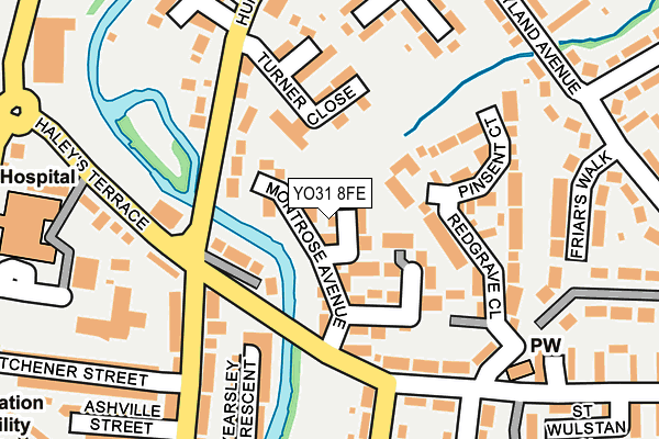 YO31 8FE map - OS OpenMap – Local (Ordnance Survey)
