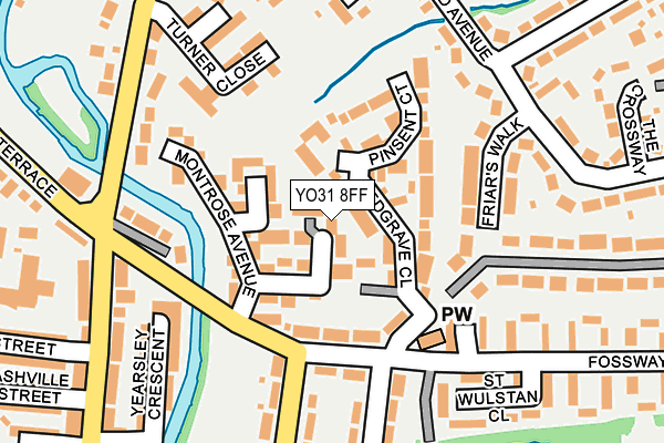 YO31 8FF map - OS OpenMap – Local (Ordnance Survey)