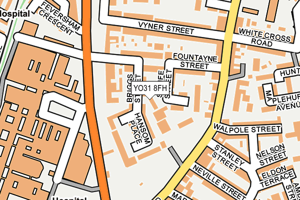 YO31 8FH map - OS OpenMap – Local (Ordnance Survey)