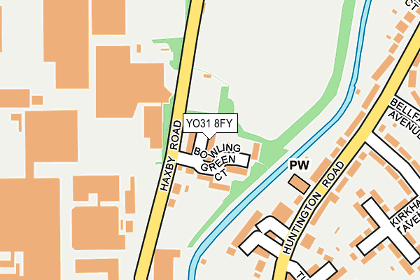YO31 8FY map - OS OpenMap – Local (Ordnance Survey)