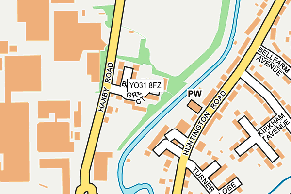 YO31 8FZ map - OS OpenMap – Local (Ordnance Survey)