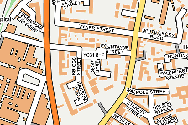 YO31 8HP map - OS OpenMap – Local (Ordnance Survey)