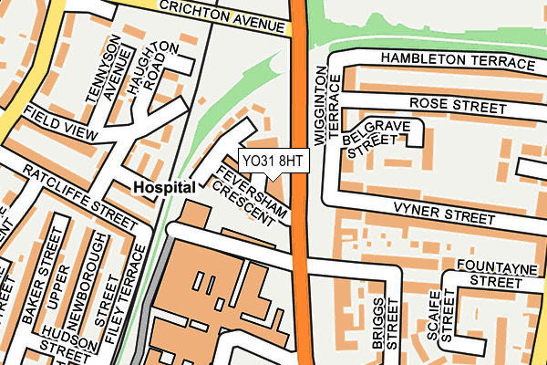 YO31 8HT map - OS OpenMap – Local (Ordnance Survey)