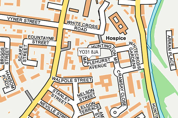 YO31 8JA map - OS OpenMap – Local (Ordnance Survey)