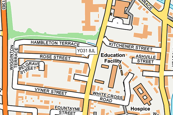YO31 8JL map - OS OpenMap – Local (Ordnance Survey)