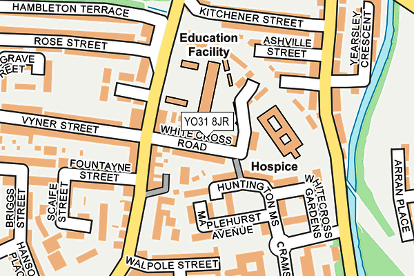 YO31 8JR map - OS OpenMap – Local (Ordnance Survey)