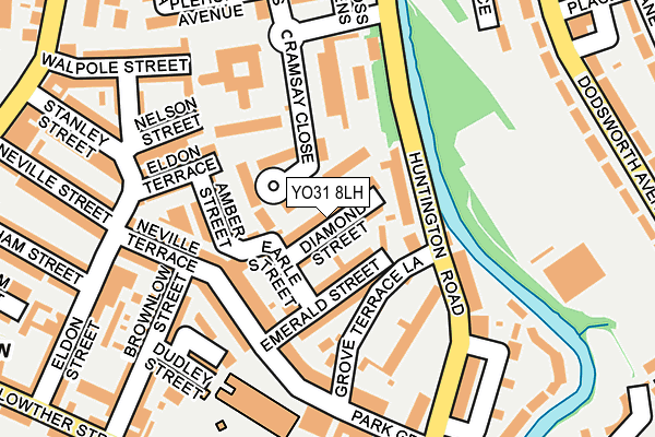 YO31 8LH map - OS OpenMap – Local (Ordnance Survey)