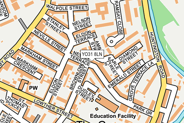 YO31 8LN map - OS OpenMap – Local (Ordnance Survey)