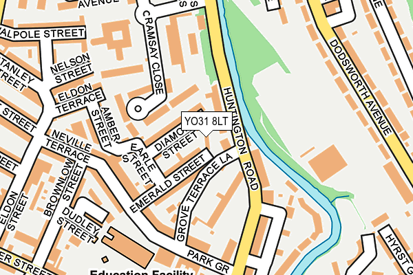 YO31 8LT map - OS OpenMap – Local (Ordnance Survey)