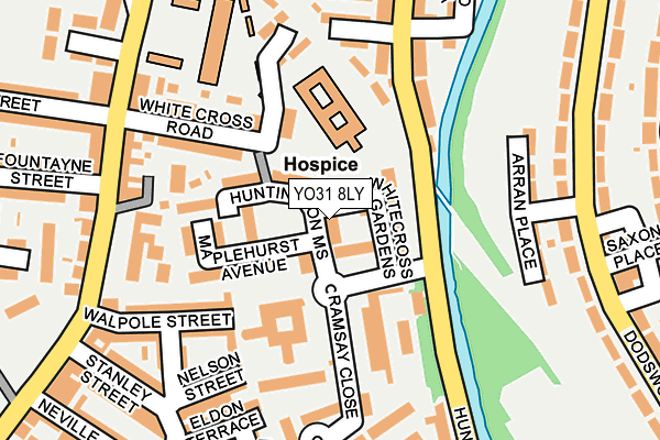 YO31 8LY map - OS OpenMap – Local (Ordnance Survey)