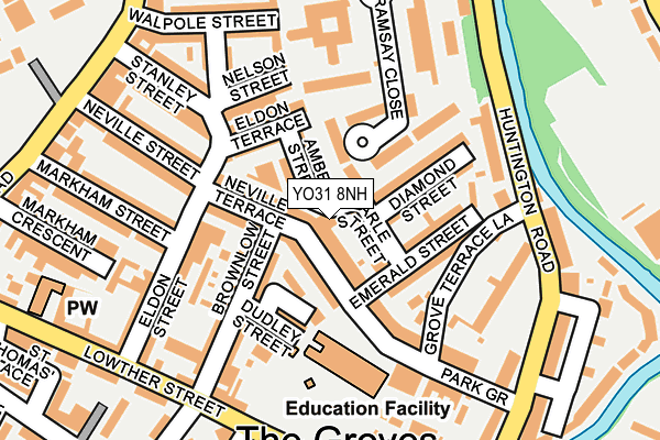 YO31 8NH map - OS OpenMap – Local (Ordnance Survey)