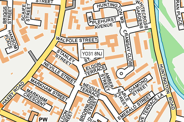 YO31 8NJ map - OS OpenMap – Local (Ordnance Survey)