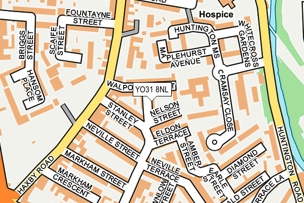 YO31 8NL map - OS OpenMap – Local (Ordnance Survey)