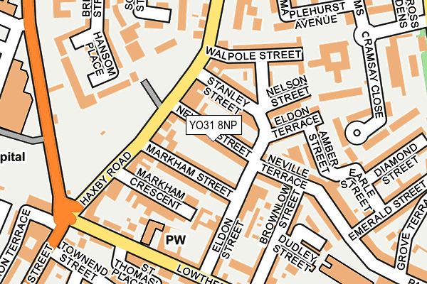 YO31 8NP map - OS OpenMap – Local (Ordnance Survey)