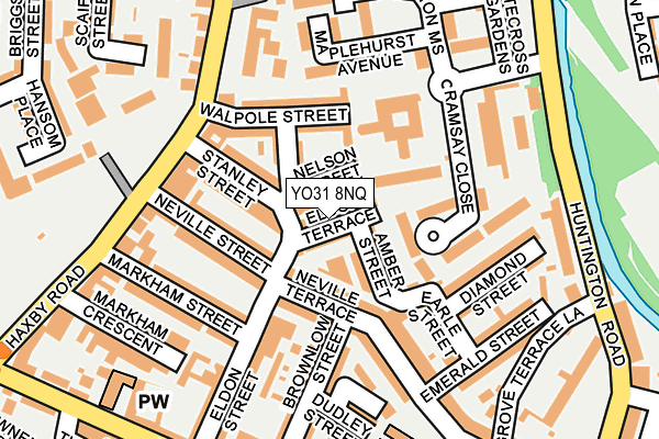 YO31 8NQ map - OS OpenMap – Local (Ordnance Survey)