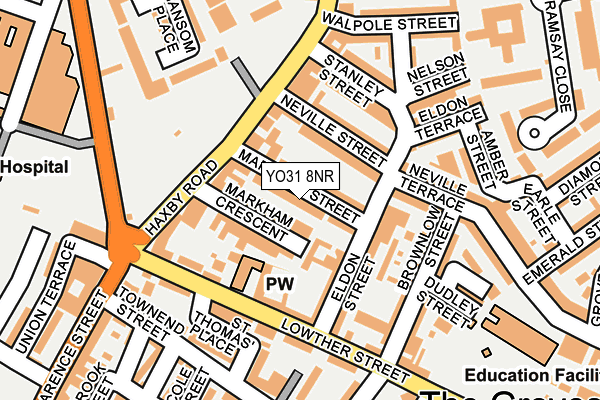 YO31 8NR map - OS OpenMap – Local (Ordnance Survey)